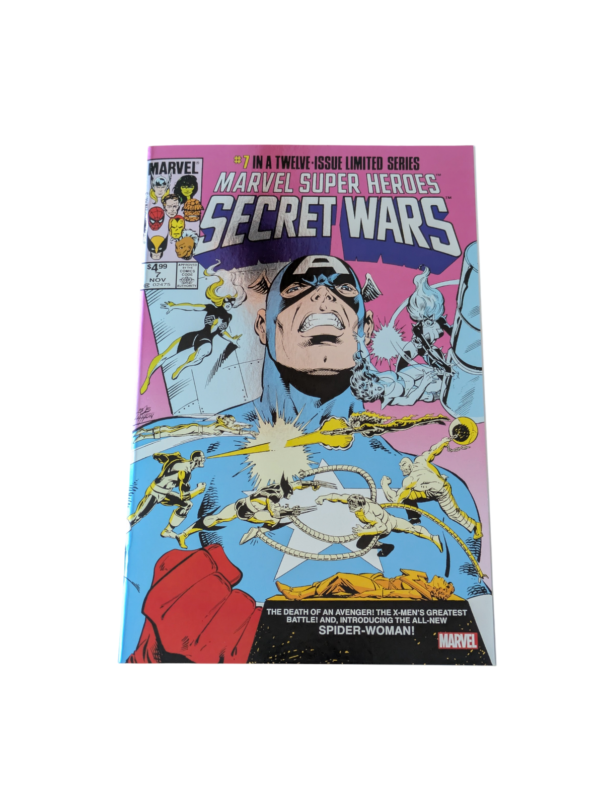 Marvel 7 Super Heroes Secret Wars Second Printing Comic Book