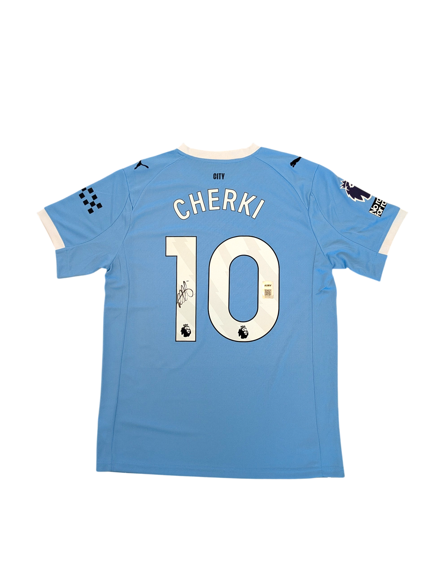 Manchester City Citizens Rayan Cherki signed Jersey