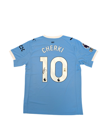 Manchester City Citizens Rayan Cherki signed Jersey