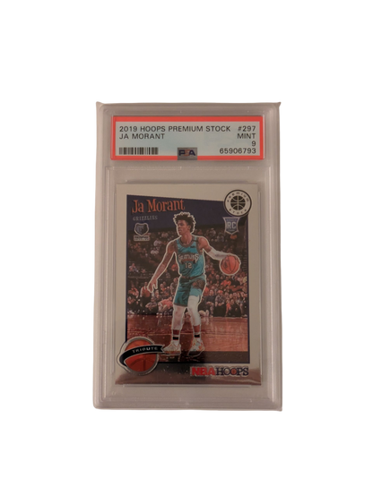 2019 Panini Hoops Ja Morant Premium Stock #297 PSA 9 Card