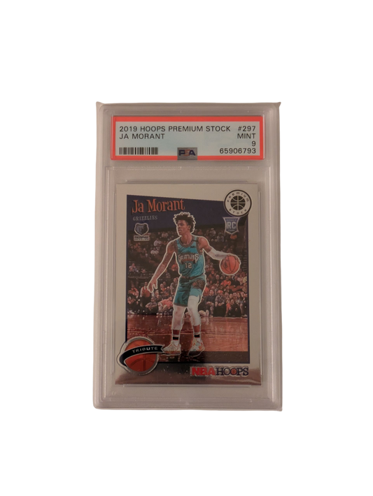 2019 Panini Hoops Ja Morant Premium Stock #297 PSA 9 Card