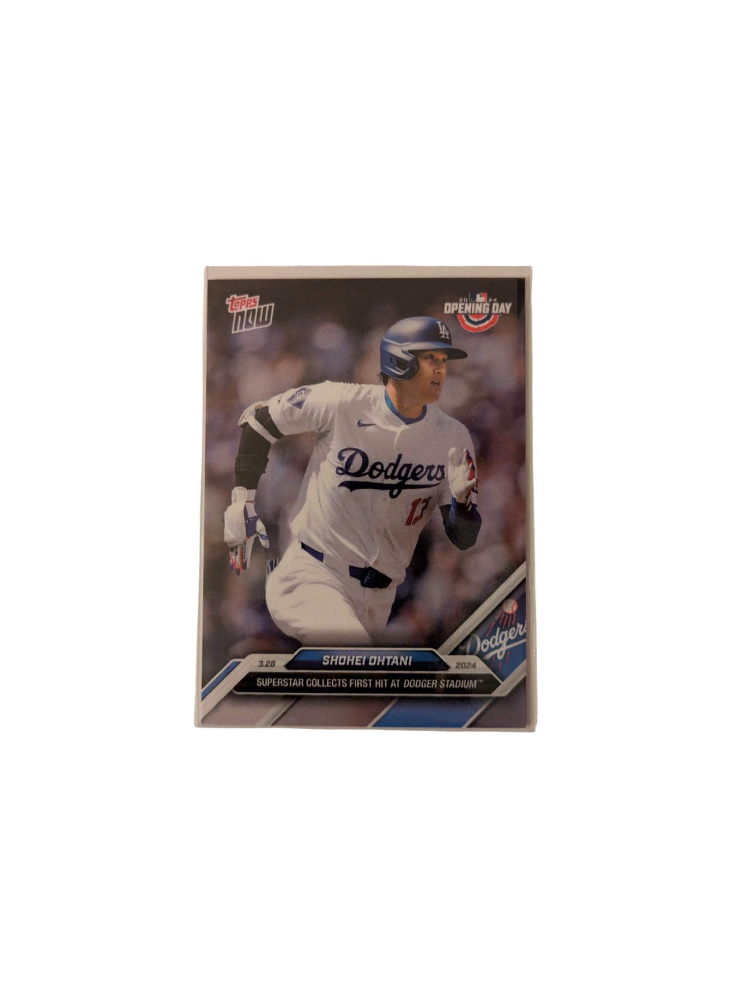 2024 Topps Now Los Angeles Dodgers Shohei Ohtani Opening Day Card