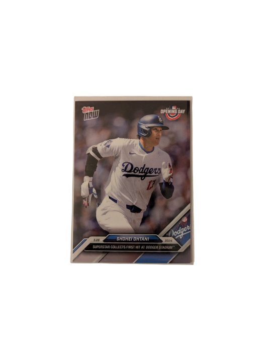 2024 Topps Now Los Angeles Dodgers Shohei Ohtani Opening Day Card
