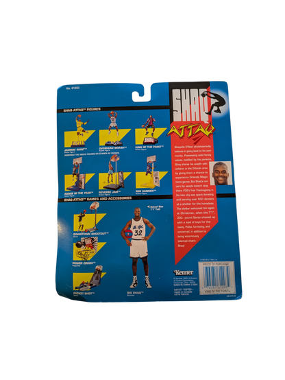 1993 Kenner Shaq Attaq Shaquille O'Neal King of The Paint Action Figure