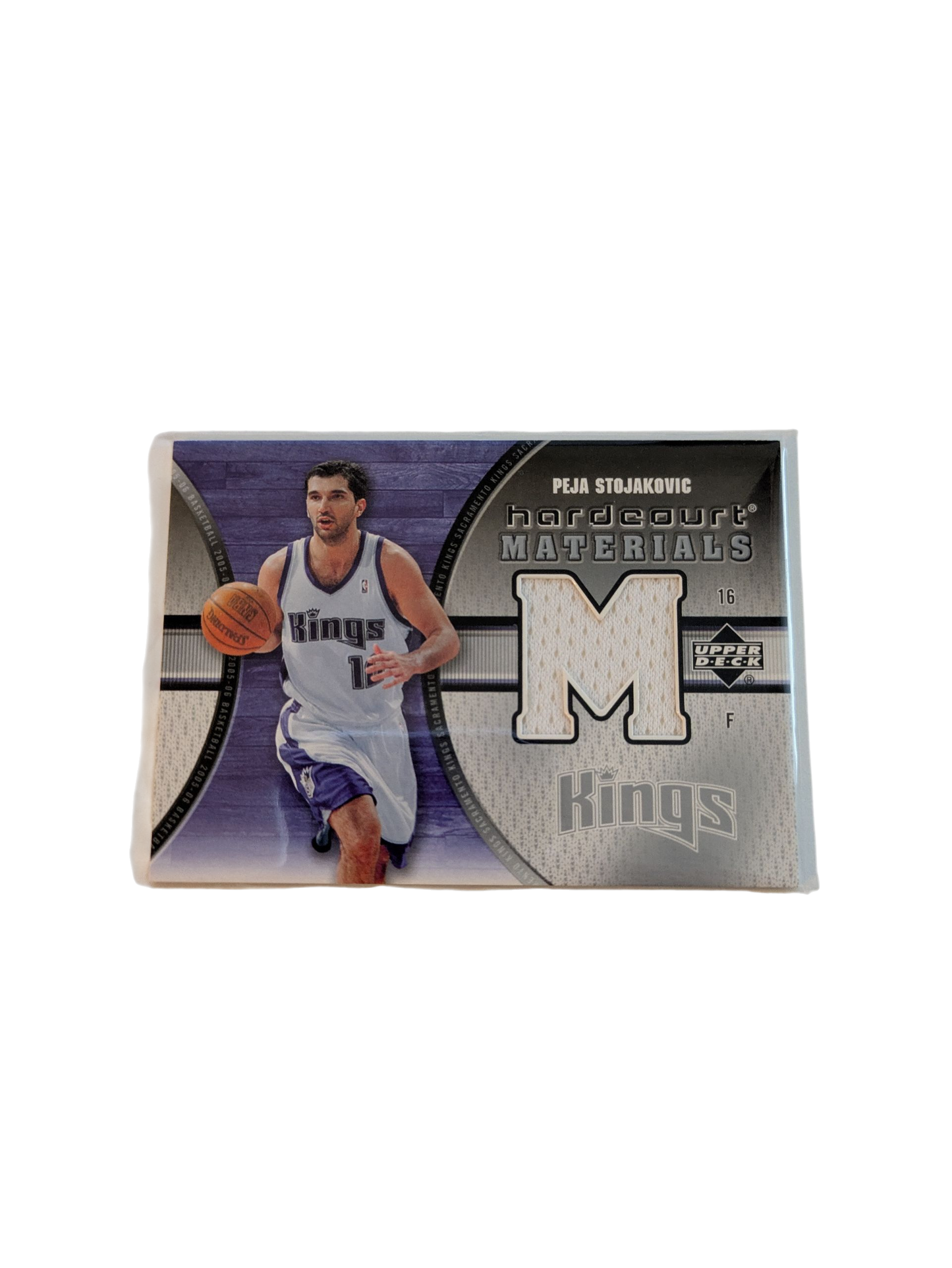 2005 Upper Deck Hardcourt Materials Sacramento Kings Peja Stojakovic Patch Card