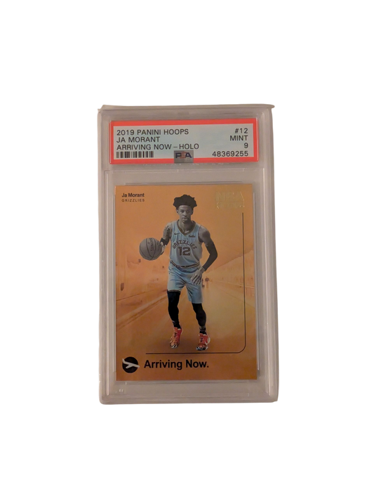 2019 Panini Hoops Ja Morant Arriving Now Holo #12 PSA 9 Card