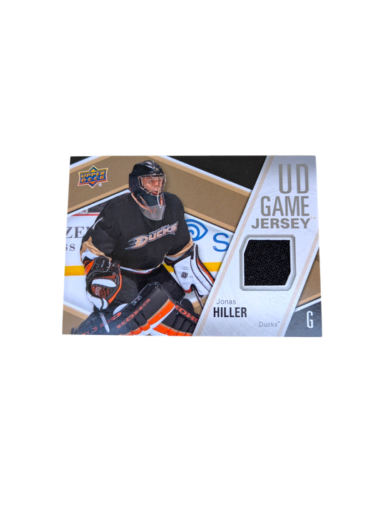2011 Upper Deck Game Jersey Anaheim Ducks Jonas Hiller Patch card