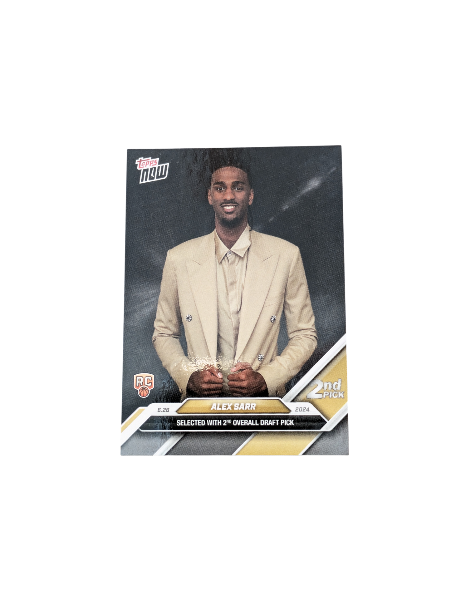 2025 Topps Now Washington Wizards Draft Pick 2 Alex Sarr Rookie card
