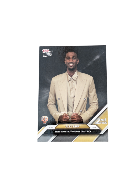 2025 Topps Now Washington Wizards Draft Pick 2 Alex Sarr Rookie card