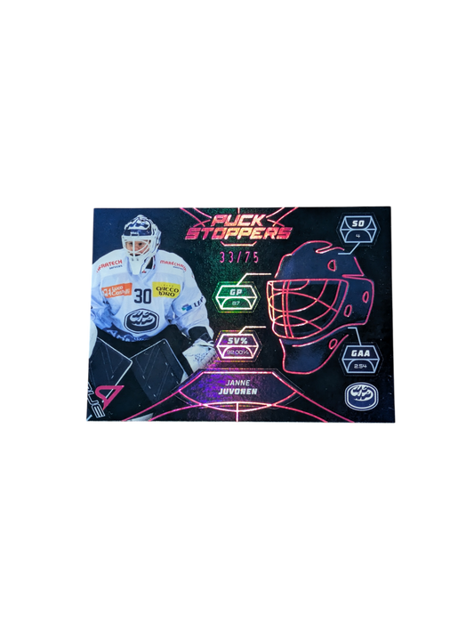 2025 SportZoo National League Ambri Piotta Janne Juvonen 33/75 card
