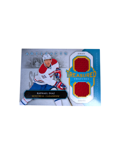 2013 Upper Deck Artifacts Treasured Swatches Montreal Canadiens Raphael Diaz Patch card