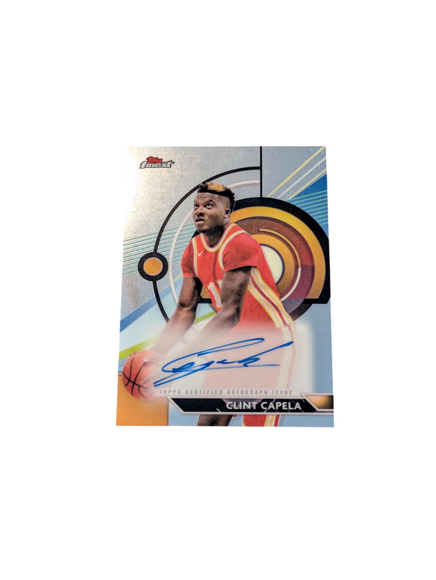 2024 Topps Finest Basketball Atlanta Hawks Clint Capela Auto Card