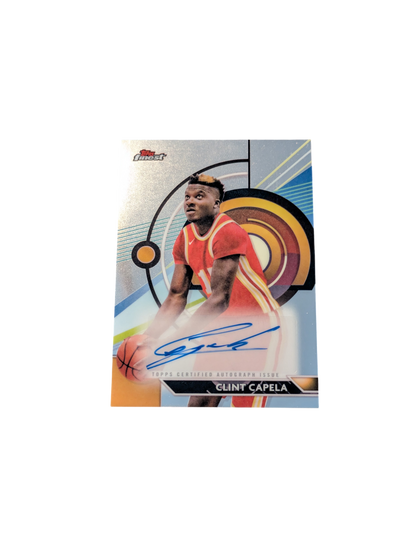 2024 Topps Finest Basketball Atlanta Hawks Clint Capela Auto Card