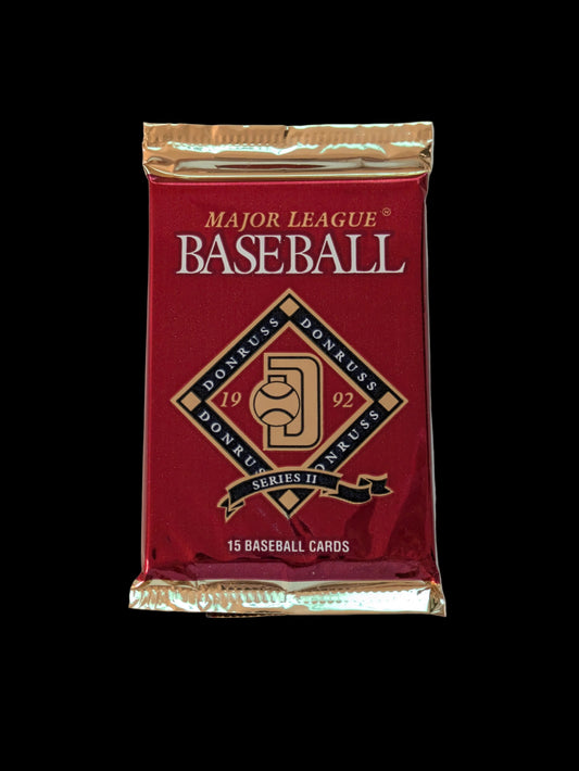 1992 Donruss MLB Baseball Series 2 Trading Cards Pack