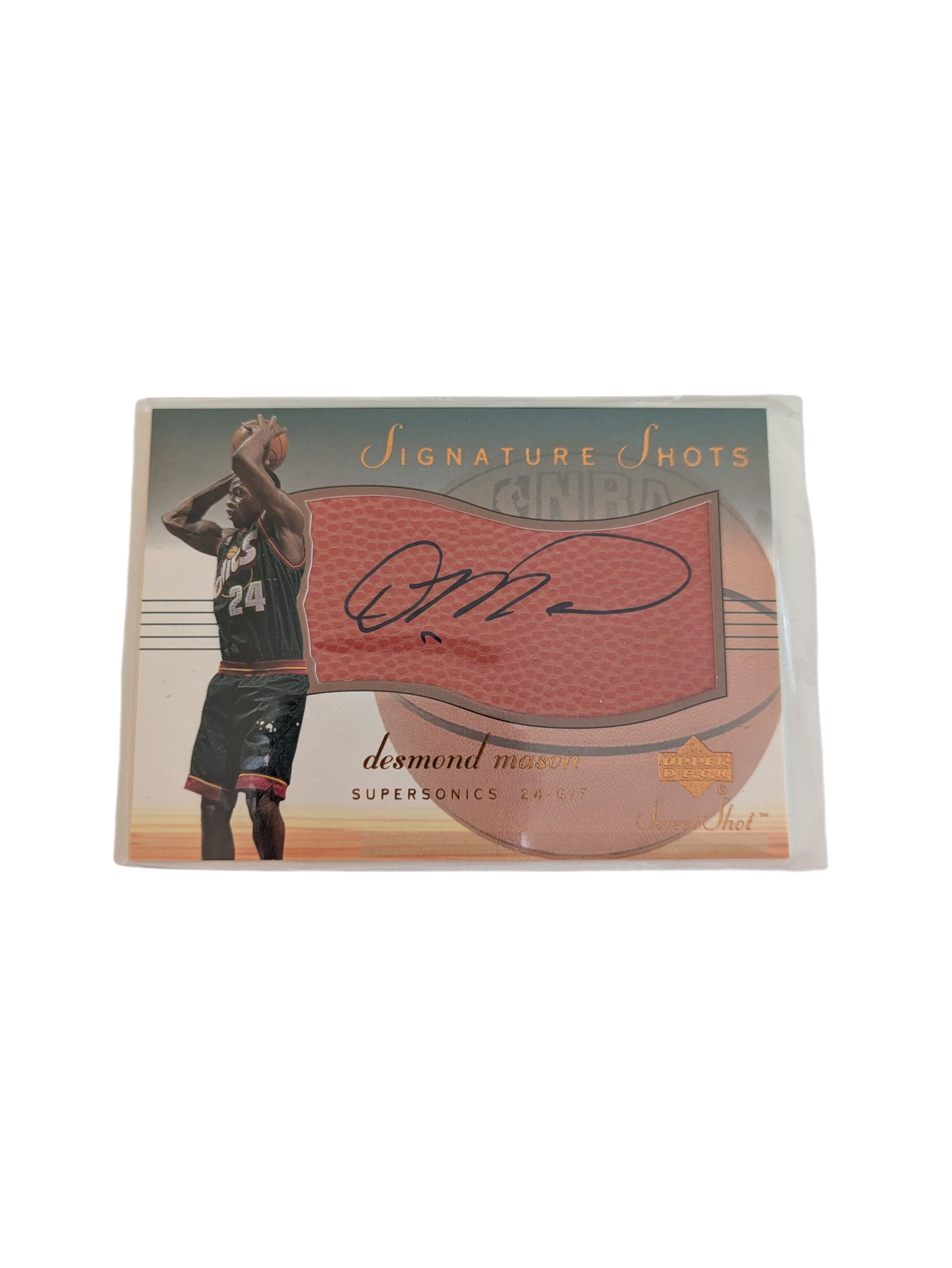 2001 Upper Deck Sweet Shots Seattle Super Sonics Desmond Mason Auto Card