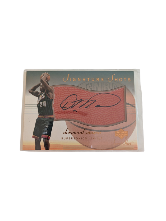 2001 Upper Deck Sweet Shots Seattle Super Sonics Desmond Mason Auto Card