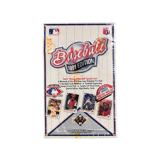1991 Upper Deck MLB Baseball Collector's Choice Hobby Box