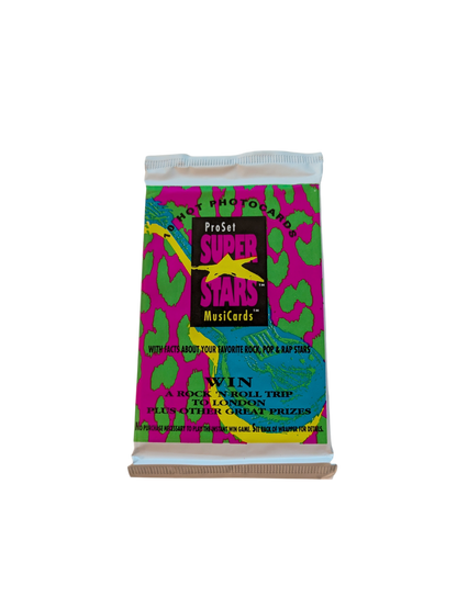 1991 Pro Set Super Stars MusiCards Hot Photocards Pack