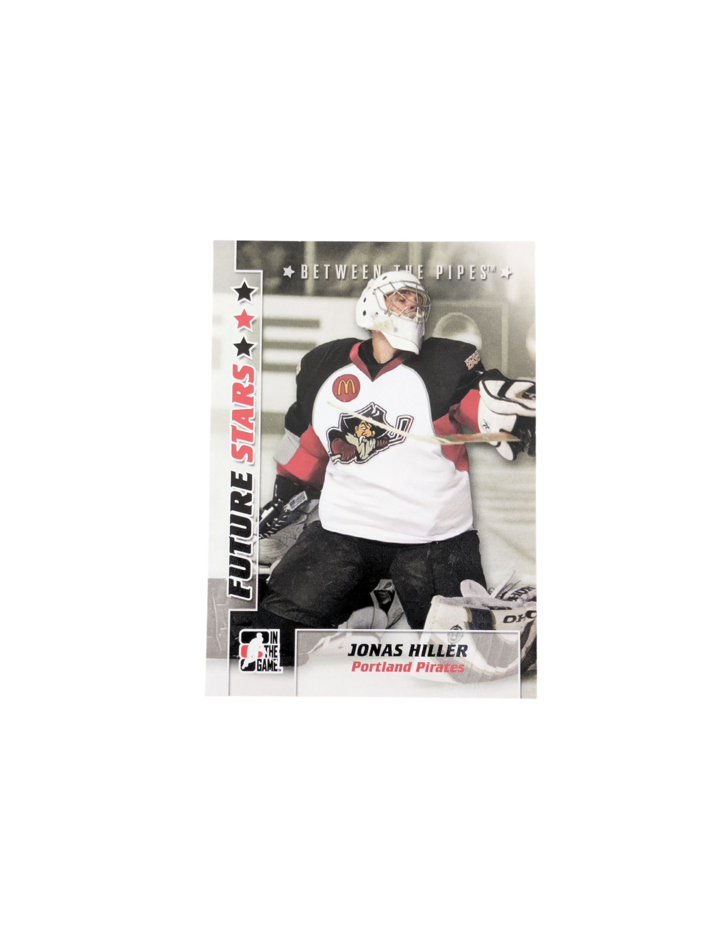 2008 In The Game Portland Pirates Jonas Hiller #22 card