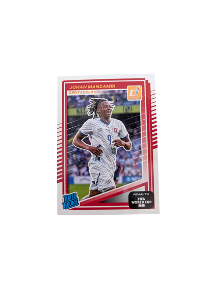 2025-26 Panini Donruss Road to World Cup Switzerland Johan Manzambi #250 Rookie card