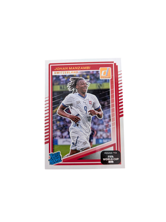 2025-26 Panini Donruss Road to World Cup Switzerland Johan Manzambi #250 Rookie card