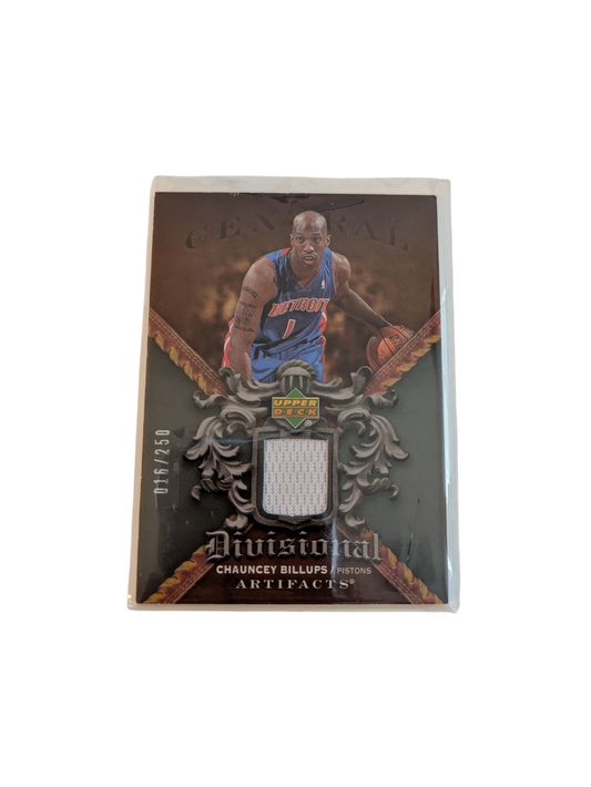 2007 Upper Deck Artifacts Detroit Pistons Chauncey Billups Patch Card