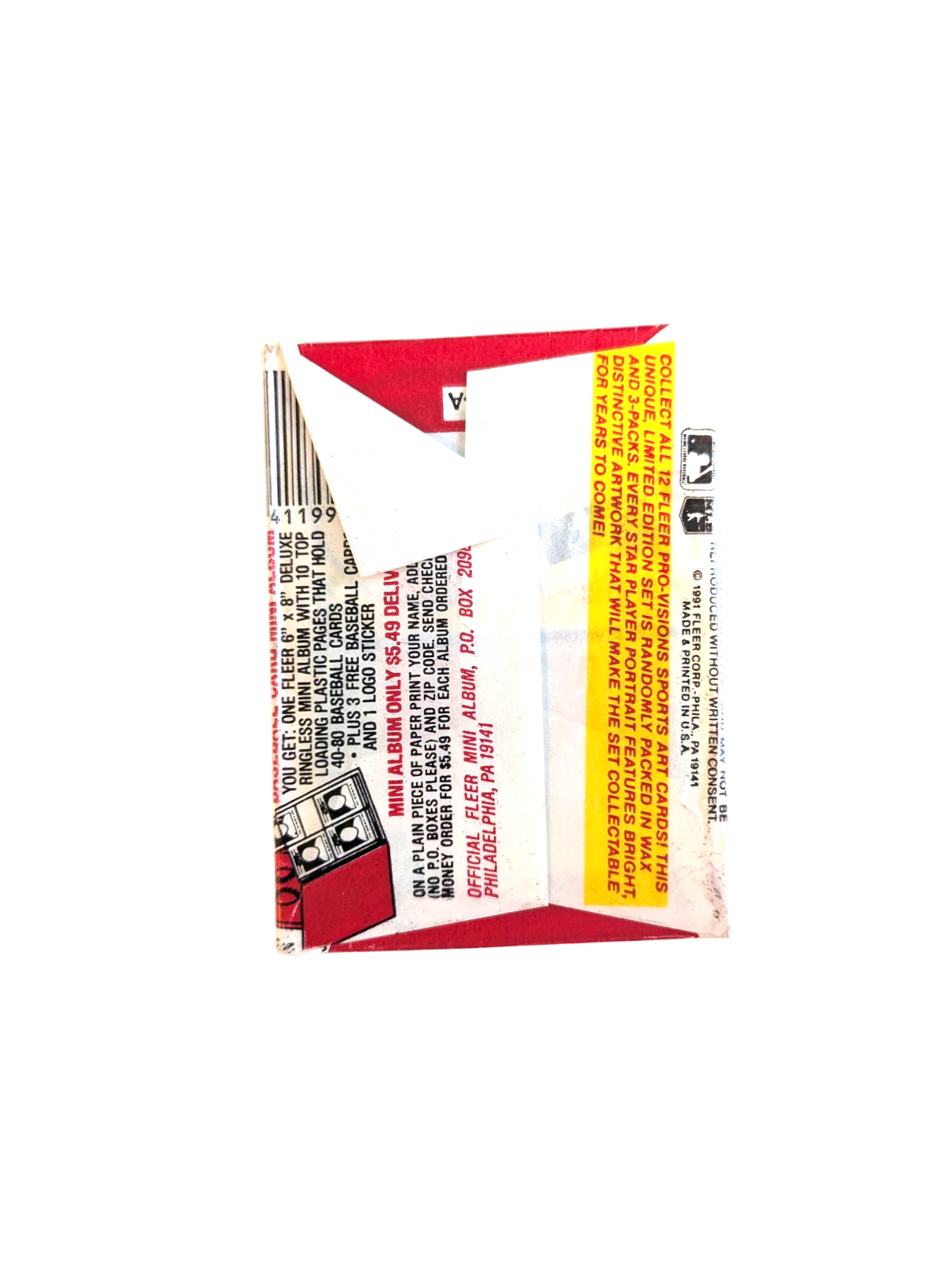 1991 Fleer Pro Visions MLB Baseball Pack