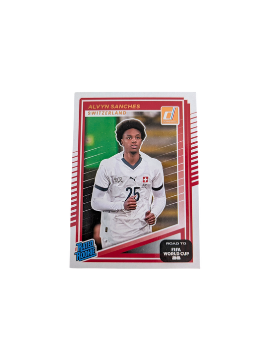 2025-26 Panini Donruss Road to World Cup Switzerland Alvyn Sanches #247 Rookie card