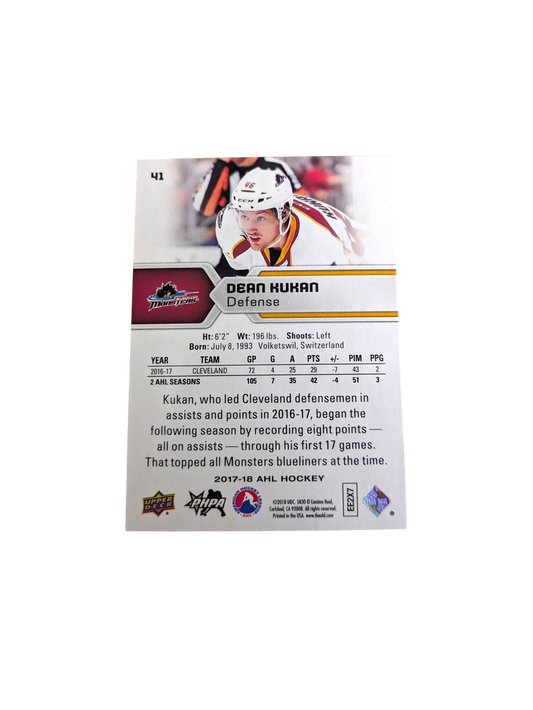2015 Upper Deck AHL Hockey Hamilton Bulldogs Sven Andrighetto Auto Card