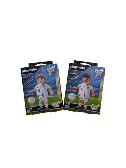 Playmobil DFB Stars Football Florian Wirtz & Jamal Musiala Action Figure Bundle