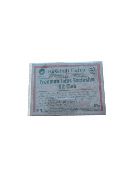 Topps Heritage Los Angeles Dodgers Freddie Freeman 23 Highlights Card