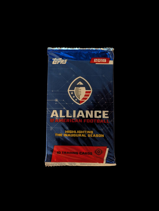 2019 Topps Alliance of American Football Trading Cards Pack