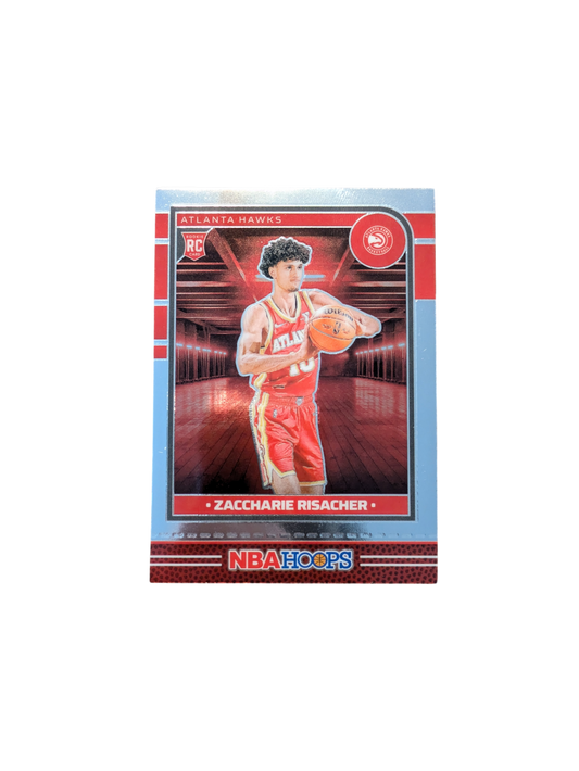 2024 Panini NBA Hoops Atlanta Hawks Zaccharie Risacher #231 Chrome Rookie card