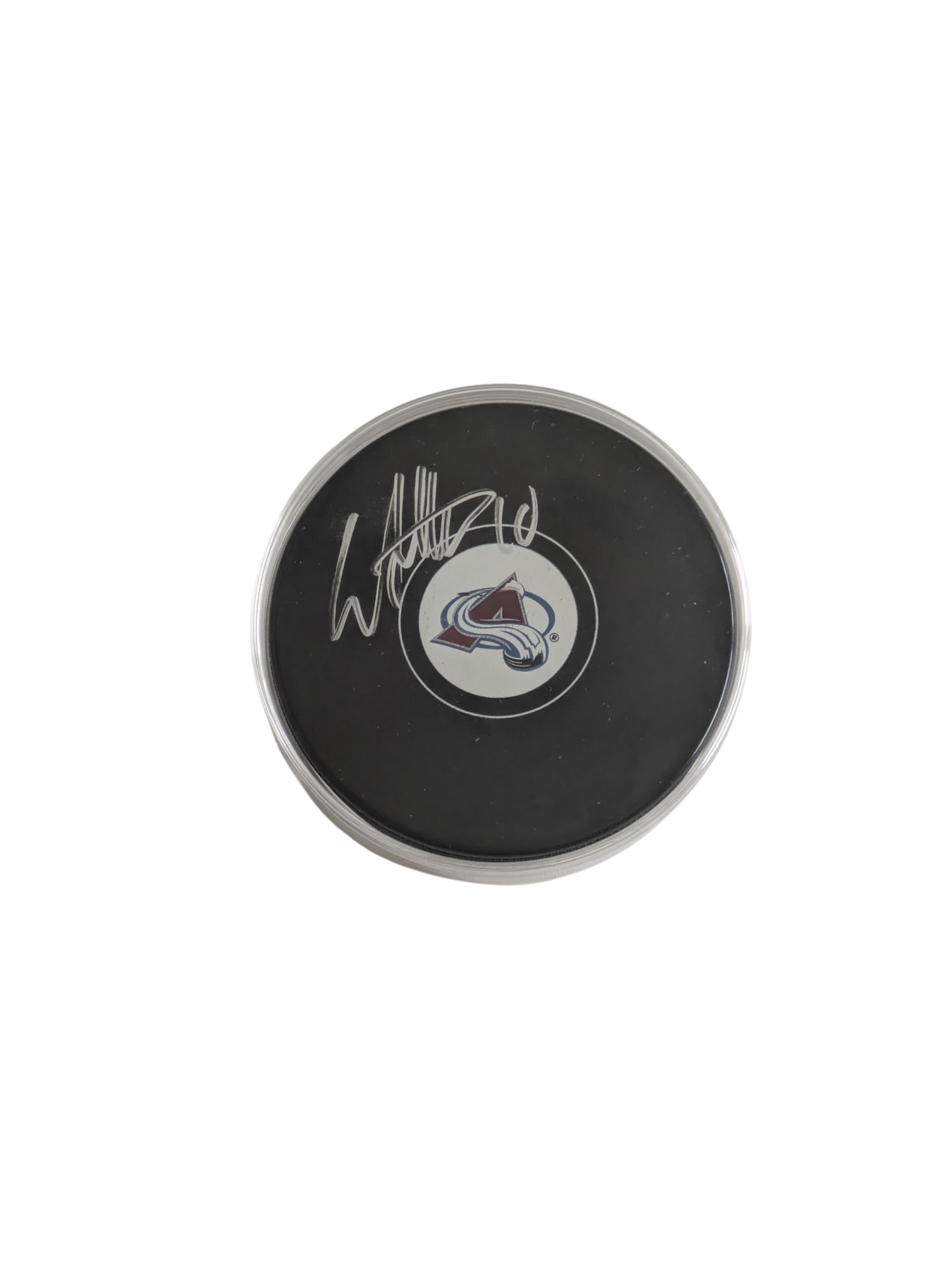 Colorado Avalanche Sven Andrighetto signed NHL Puck
