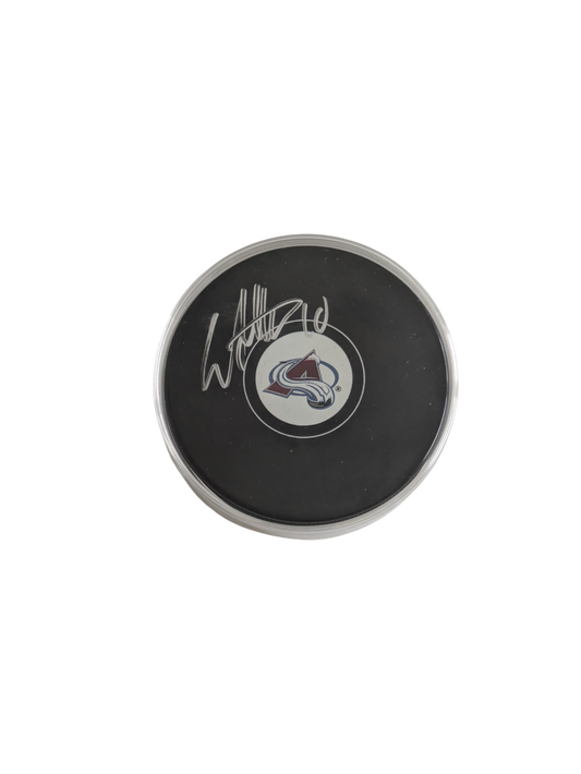 Colorado Avalanche Sven Andrighetto signed NHL Puck