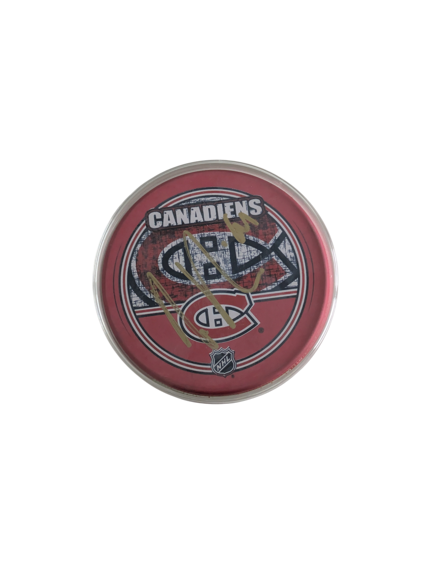 Montreal Canadiens Raphael Diaz signed NHL Puck