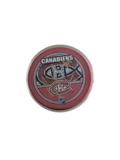 Montreal Canadiens Raphael Diaz signed NHL Puck