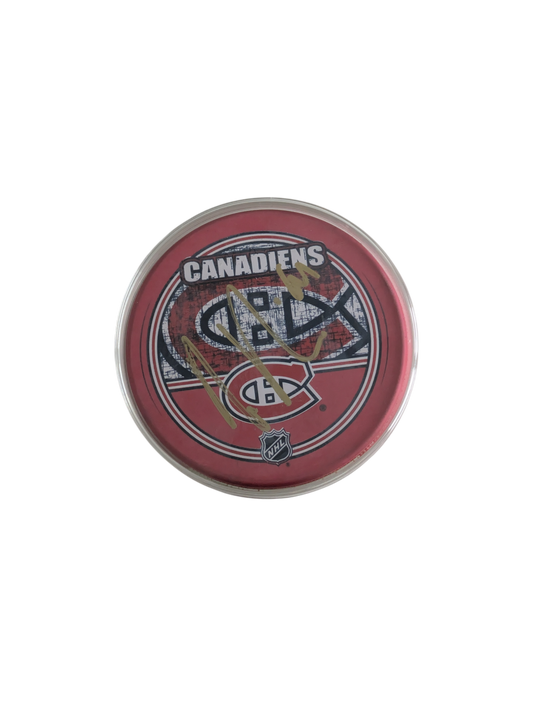 Montreal Canadiens Raphael Diaz signed NHL Puck