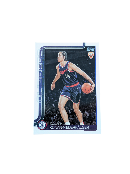 2025/26 Topps Flagship Los Angeles Clippers Yanic Konan Niederhauser #230 Rookie card