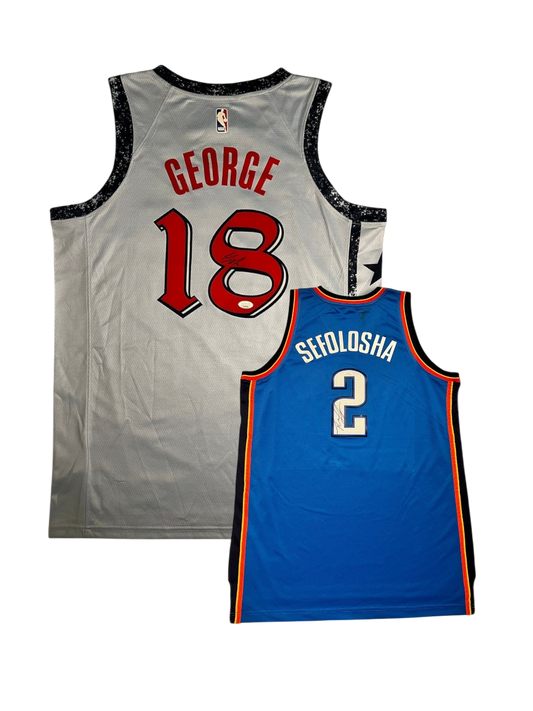 Kyshawn George v Thabo Sefolosha signed Jersey Bundle