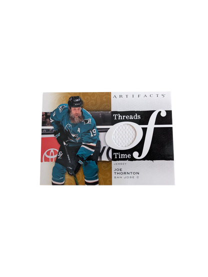 2021 Upper Deck Artifacts San Jose Sharks Joe Thornton Threads Time Patch card