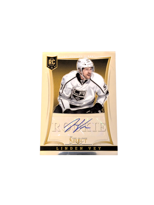 2013 Panini Select Los Angeles Kings Linden Vey Rookie Auto card