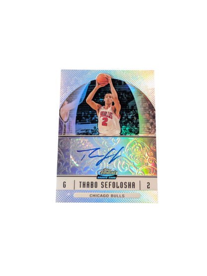 2007 Topps Finest Basketball Chicago Bulls Thabo Sefolosha Auto Refractor Card