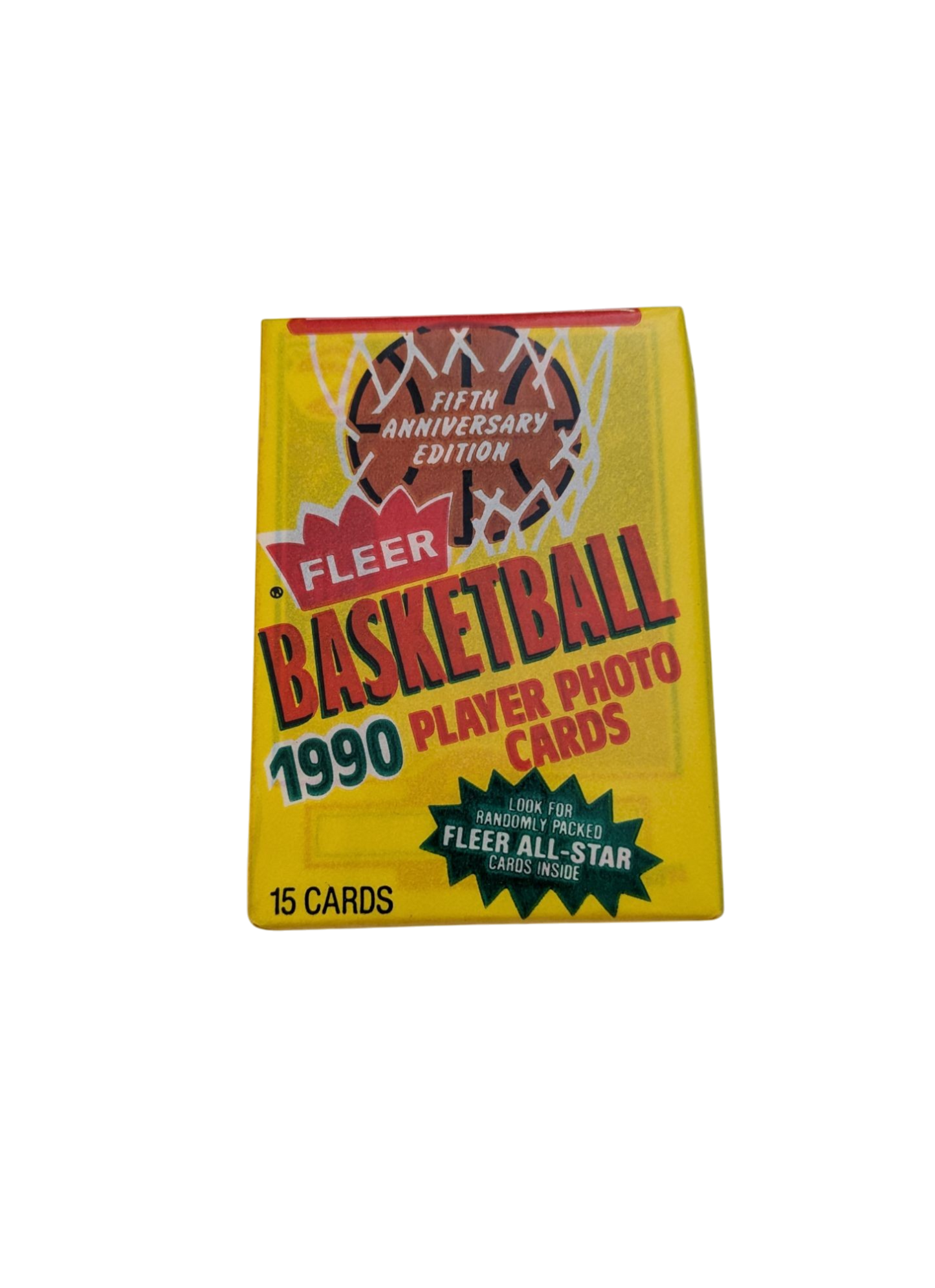1990 Fleer Basketball Fifth Anniversary Edition Player Photo Cards Pack