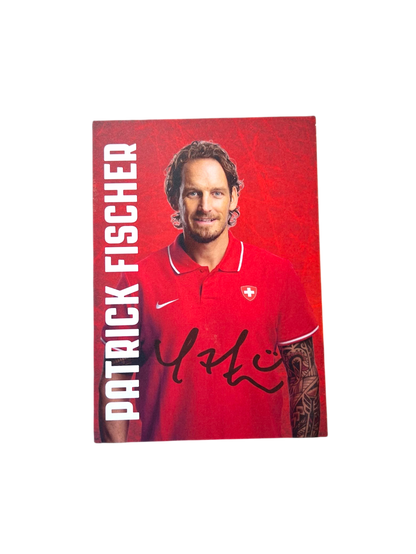 Hockey Postcard signed by Patrick Fischer (105x148mm)