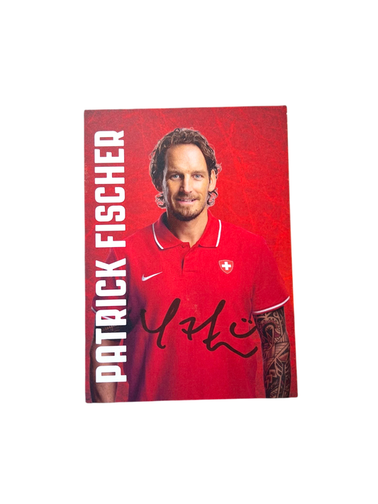 Hockey Postcard signed by Patrick Fischer (105x148mm)