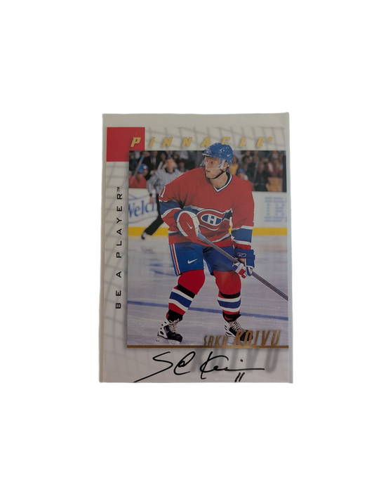 1998 Upper Deck Be a Player Montreal Canadiens Saku Koivu Auto Card