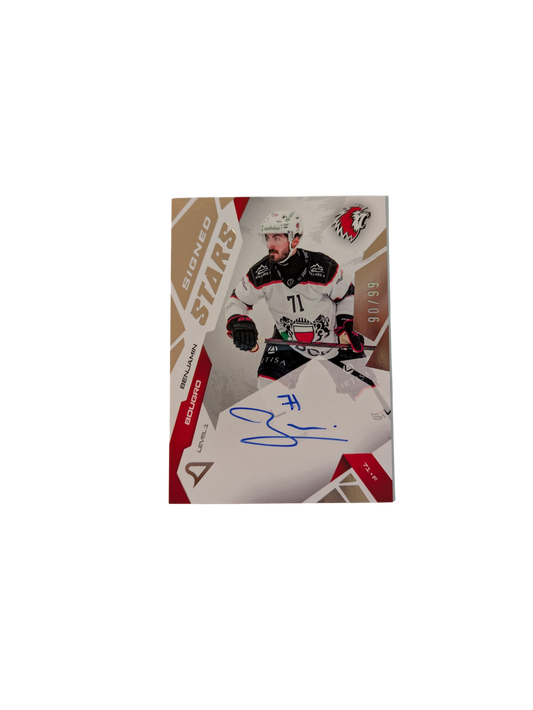 2026 SportZoo National League Signed Stars Lausanne Benjamin Bougro 90/99 Auto card