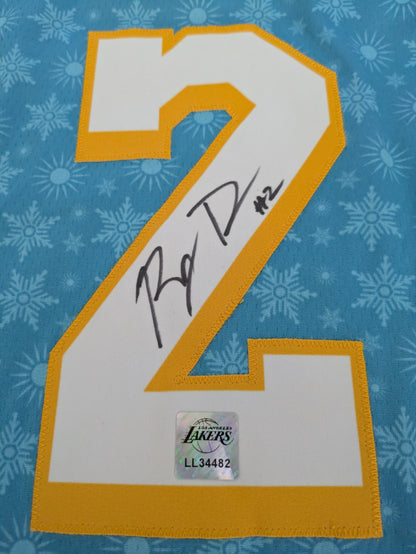 South Bay Lakers Theme Night G League Jersey signed by RJ Davis