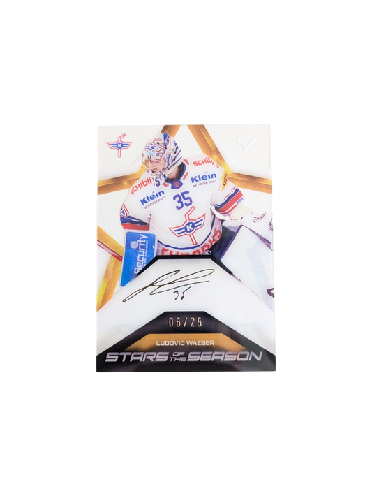 2025 SportZoo National League Kloten Ludovic Waeber Auto 06/25 card